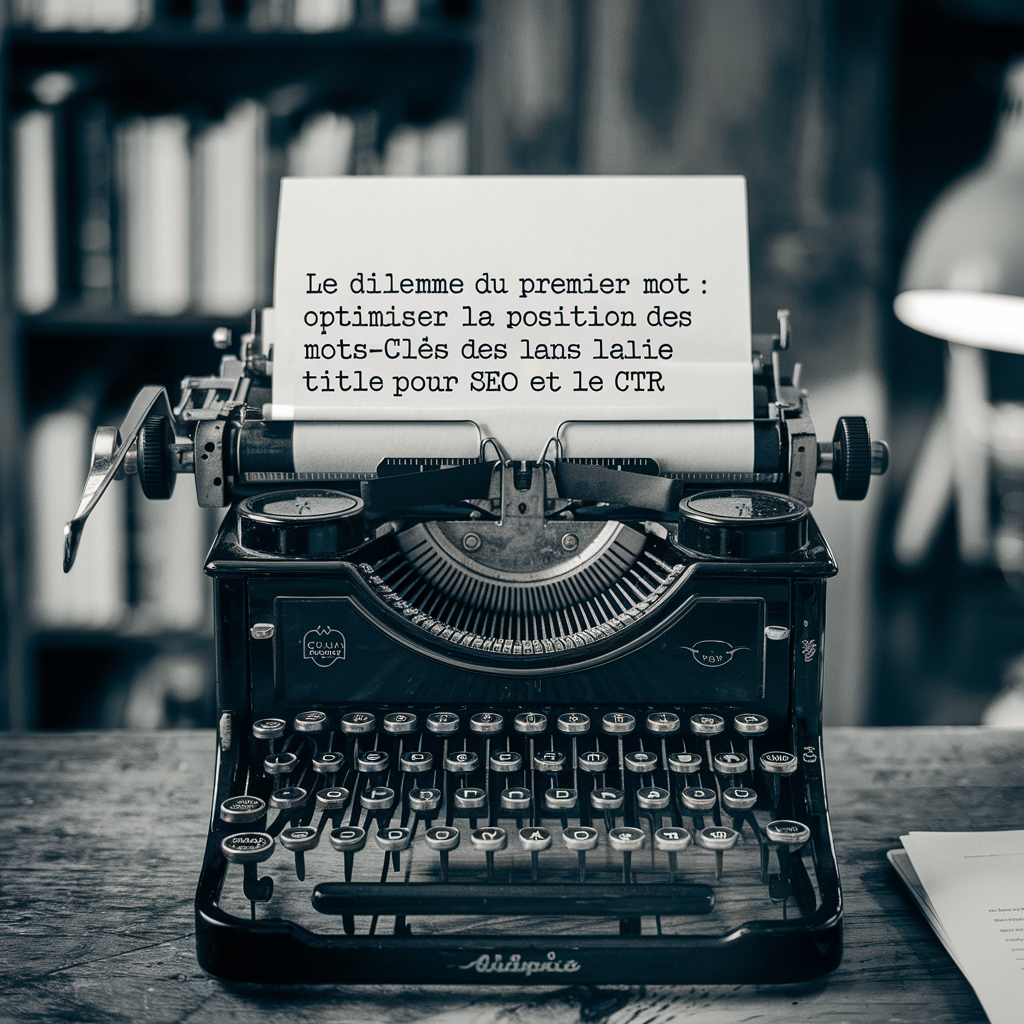 Le dilemme du premier mot : optimiser la position des mots-clés dans la balise Title pour le SEO et le CTR