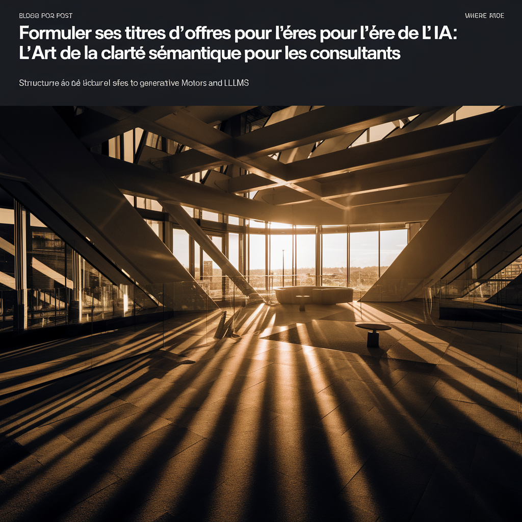 Illustration de l'article : Formuler ses titres d'offres pour l'ère de l'IA : l'art de la clarté sémantique pour les consultants