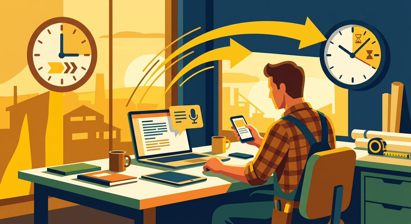 Gagner 5h par semaine : la transcription audio en texte pour les artisans